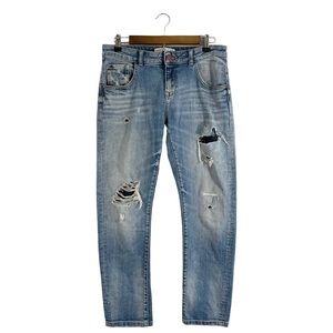 Zara Distressed Jeans Light Wash